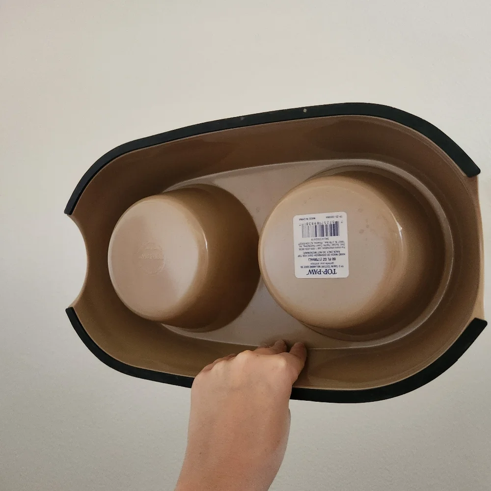 Double Dog Bowl for Food & Water 60 oz